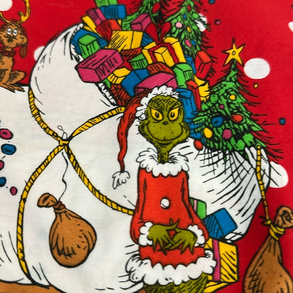 🎄Pottery Barn🎄x Dr. Seuss’s The Grinch Festive COTTON FULL Sheet Set!